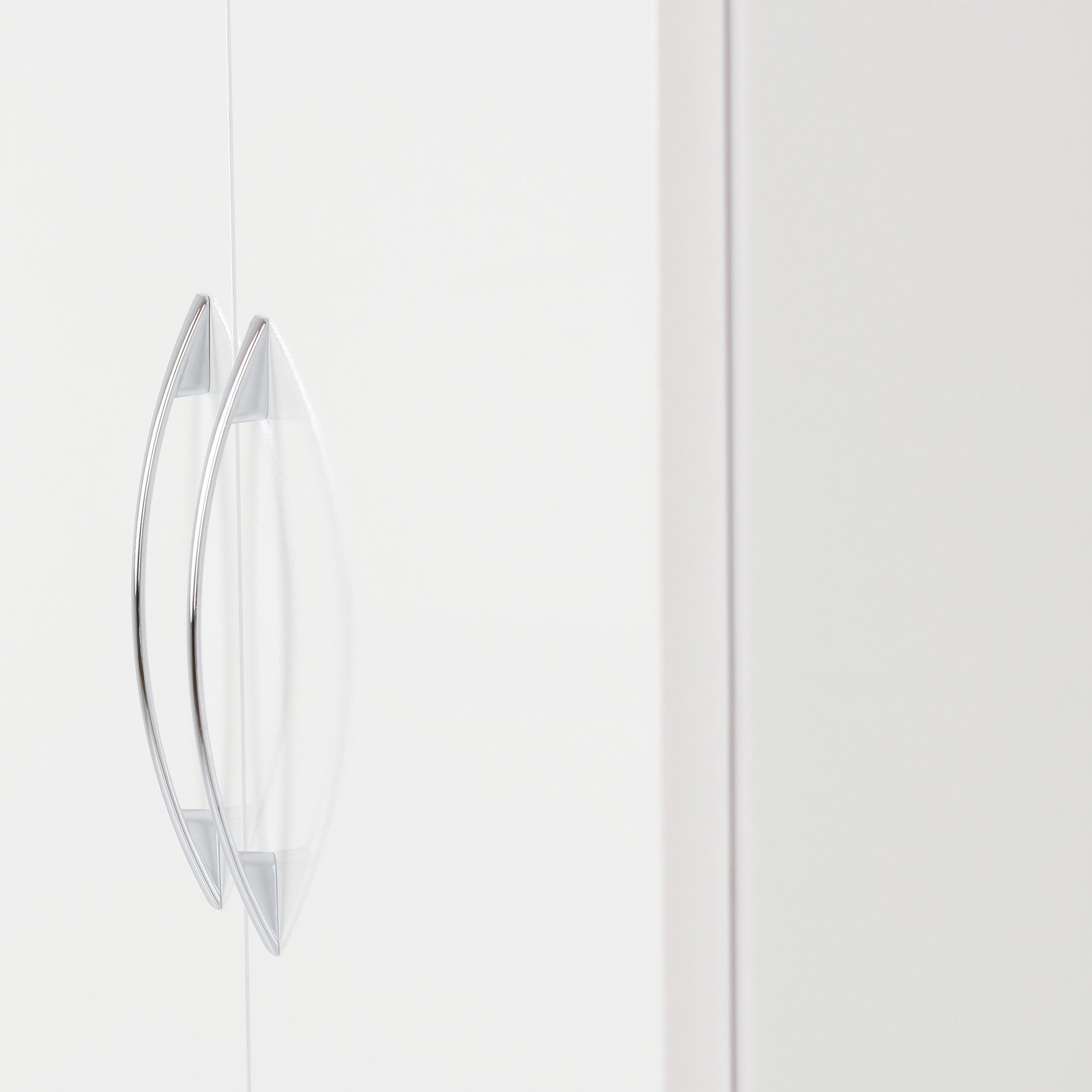 Nevada 2 Door All Hanging Wardrobe White Gloss