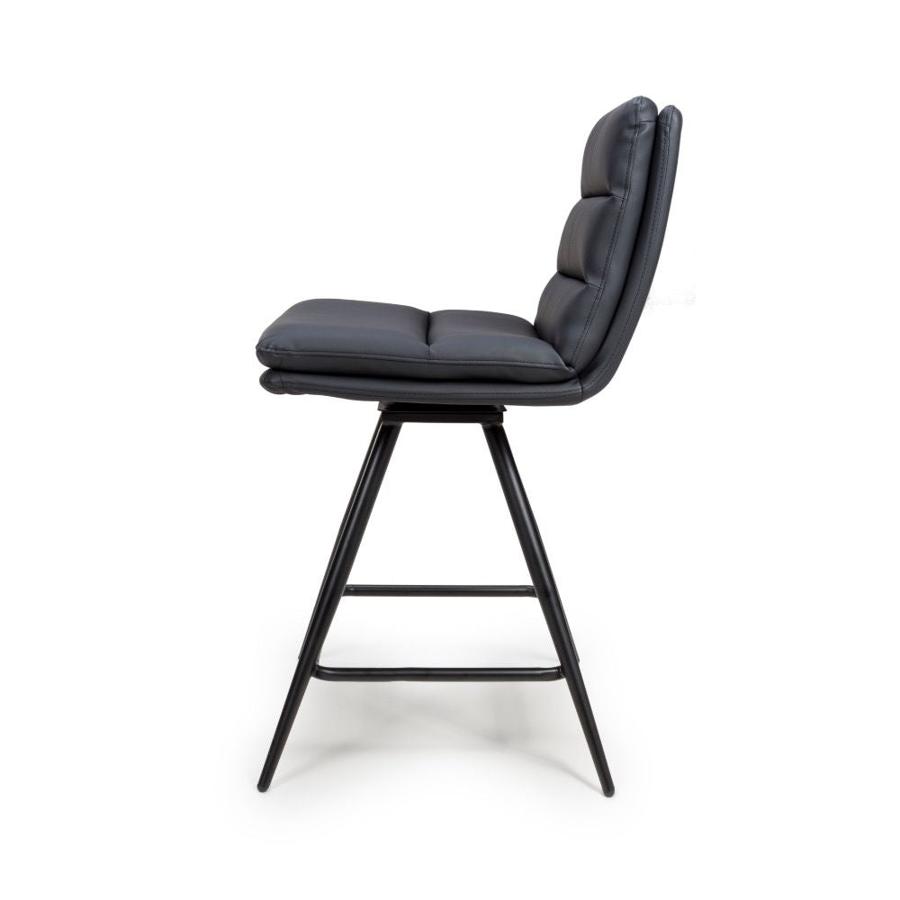 Nobo Swivel Counter Chair - Set of 2 - Black - Image 2