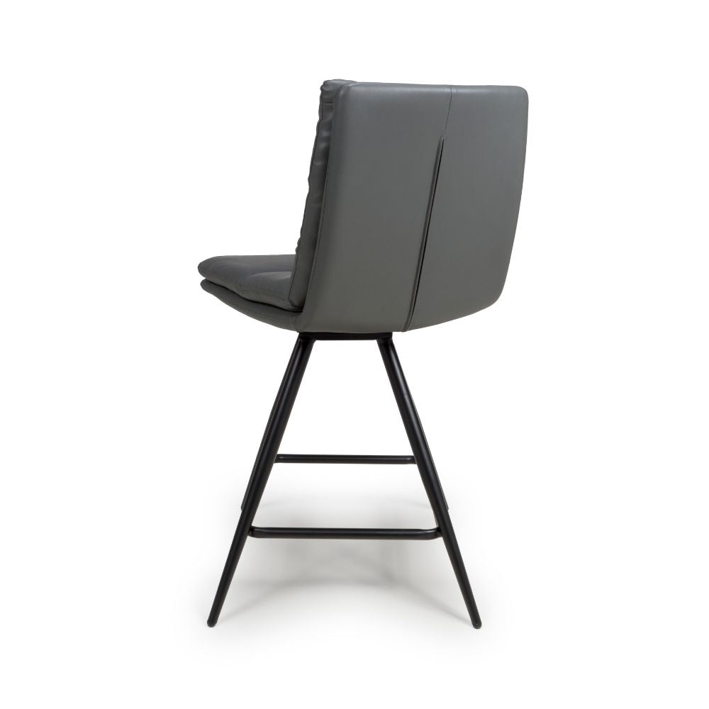 Nobo Swivel Counter Chair - Set of 2 - Grey - Image 2