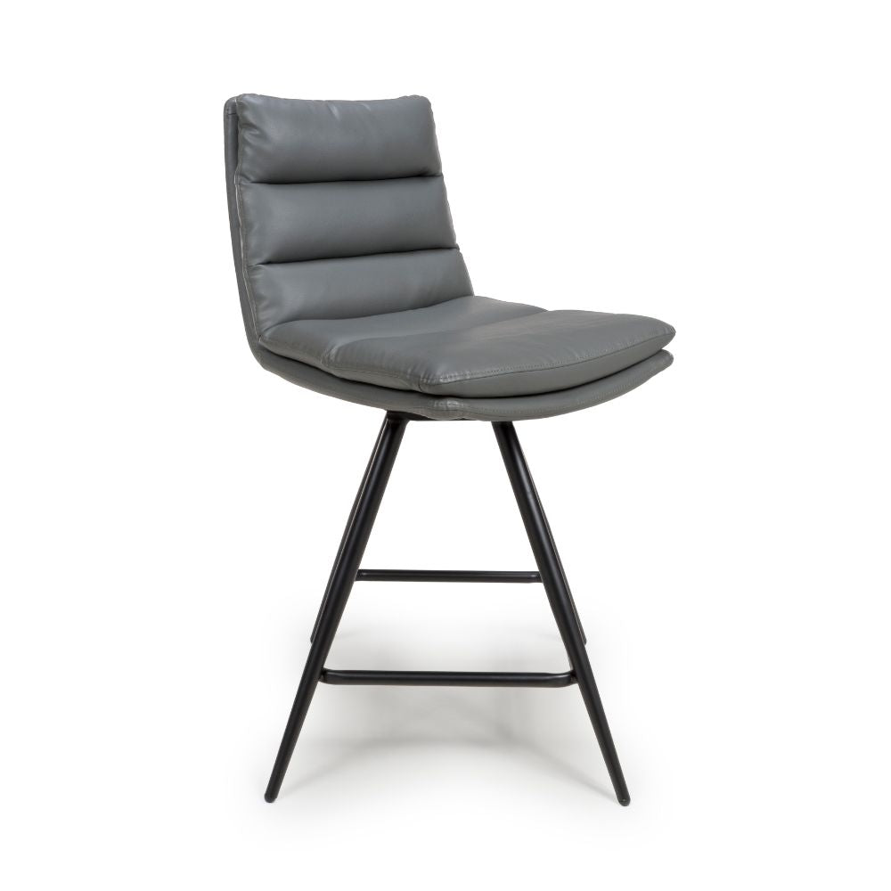 Nobo Swivel Counter Chair - Set of 2 - Grey - Image 5