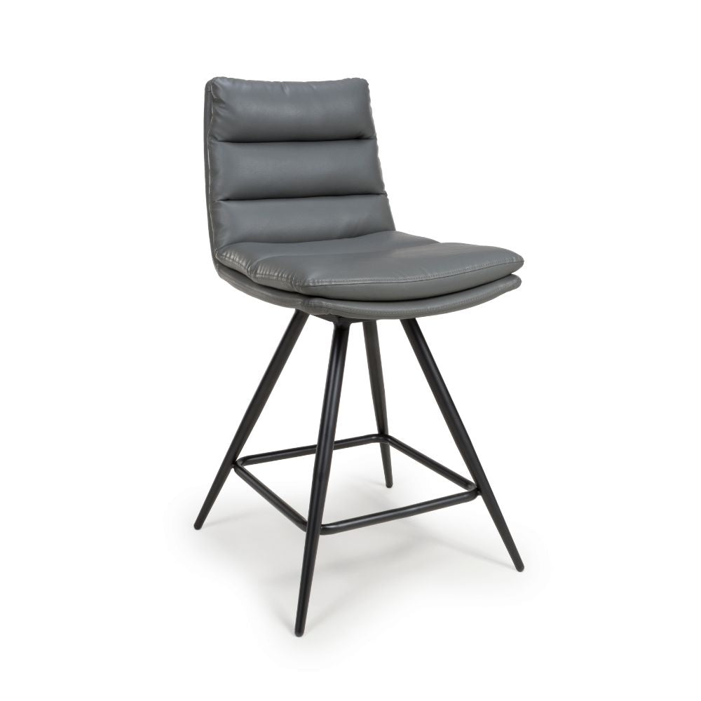 Nobo Swivel Counter Chair - Set of 2 - Grey - Image 6