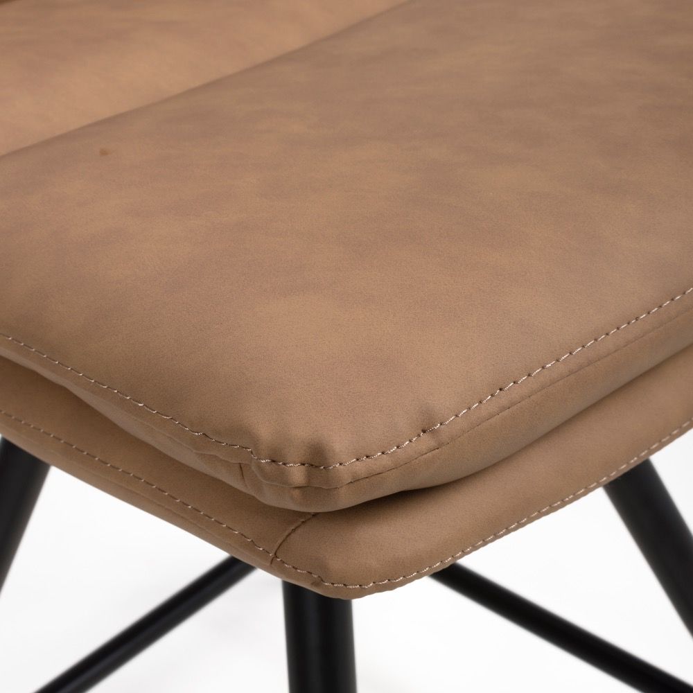 Nobo Swivel Counter Chair - Set of 2 - Tan - Image 6