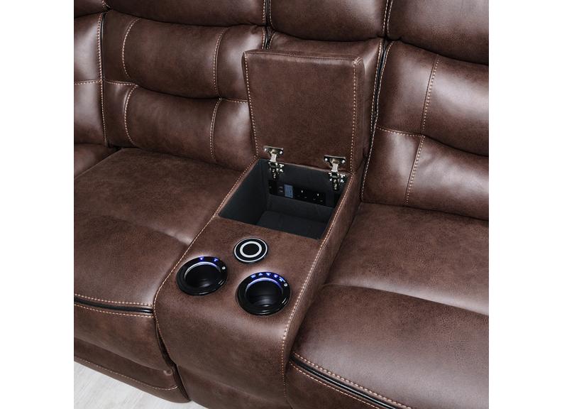 Noah 'Tech' Brown Sectional Sofa