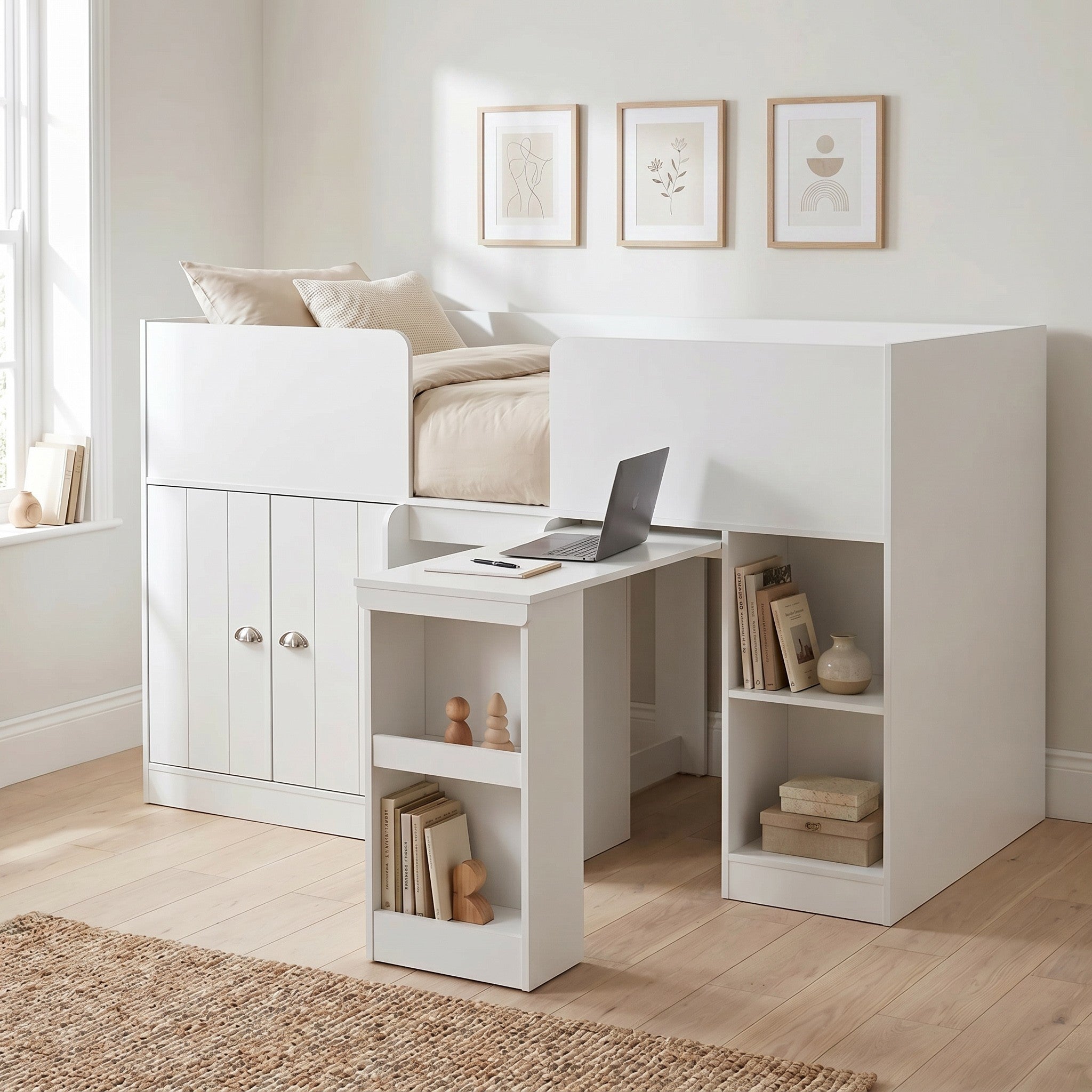 Orlando Study Bunk White
