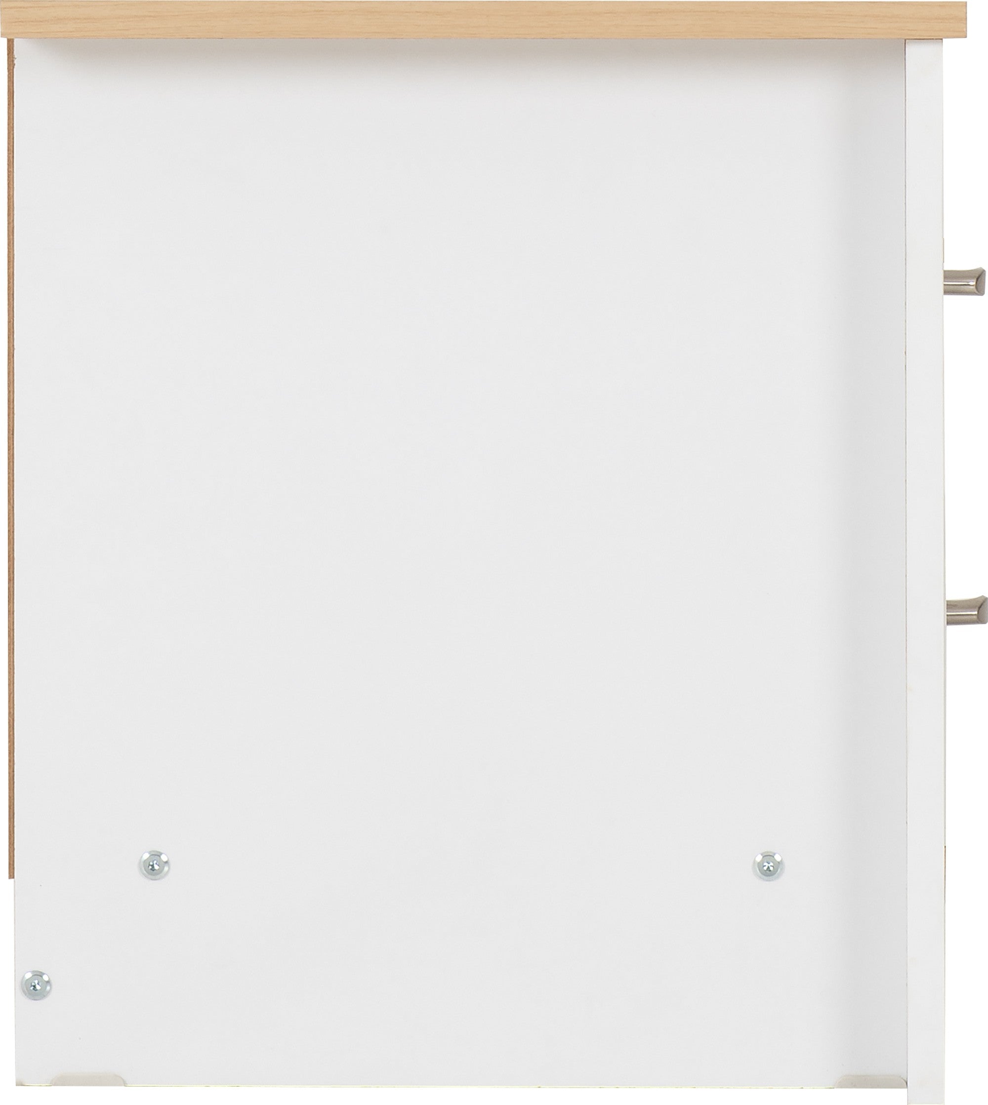 Portland 2 Drawer Bedside White/Oak Effect
