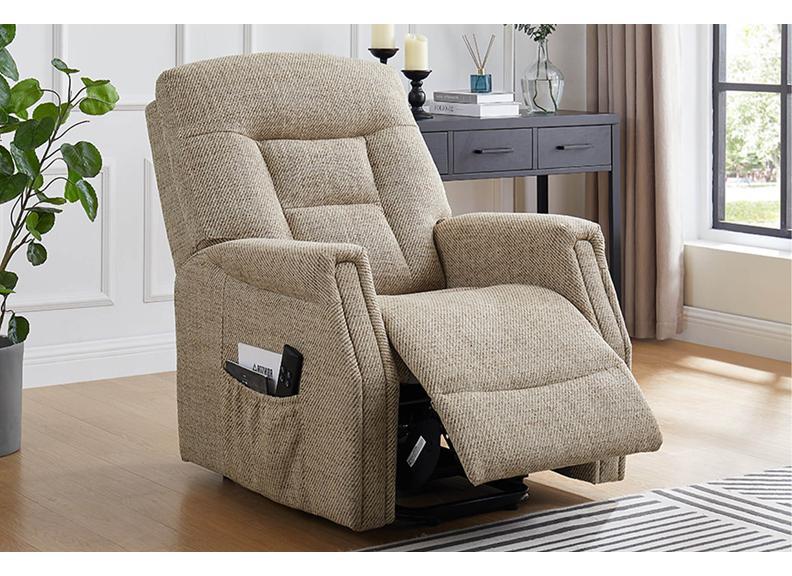 Prescot Electric Lift & Rise Chair – Dual Motor Recliner in Oatmeal