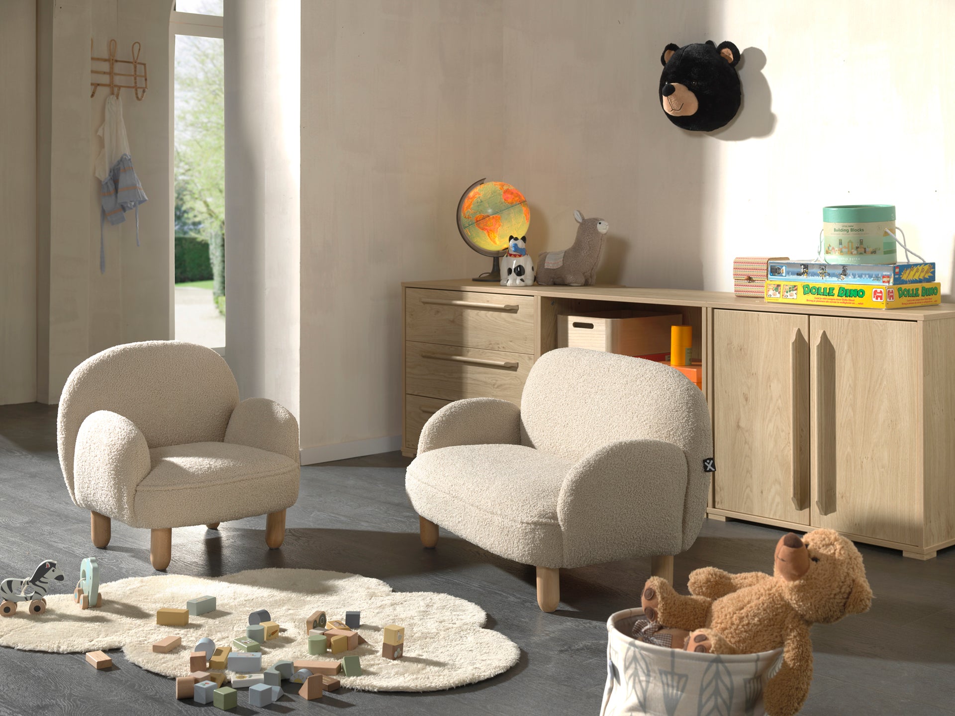 Rocky Sofa Simple Mini Bouclé Davis Beige