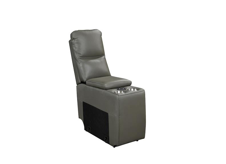 Russo Corner Group Electric Reclining Sofa – Ash Leather With USB Ports (4pcs)