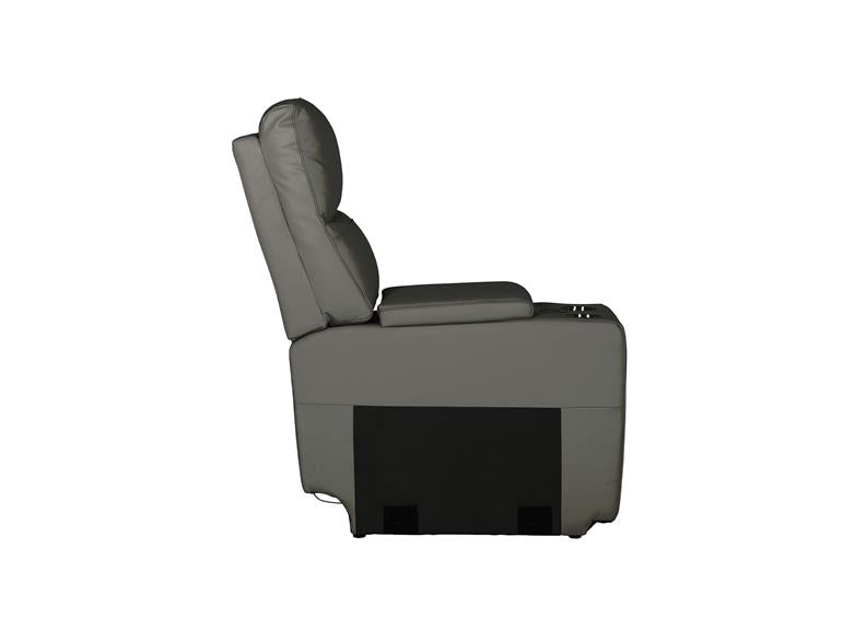 Russo Corner Group Electric Reclining Sofa – Ash Leather With USB Ports (4pcs)