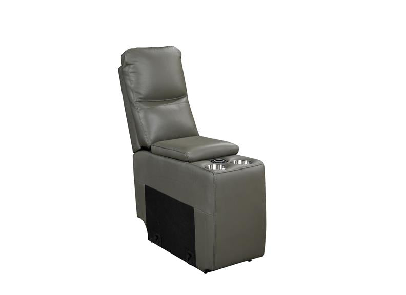 Russo Corner Group Electric Reclining Sofa – Ash Leather With USB Ports (4pcs)
