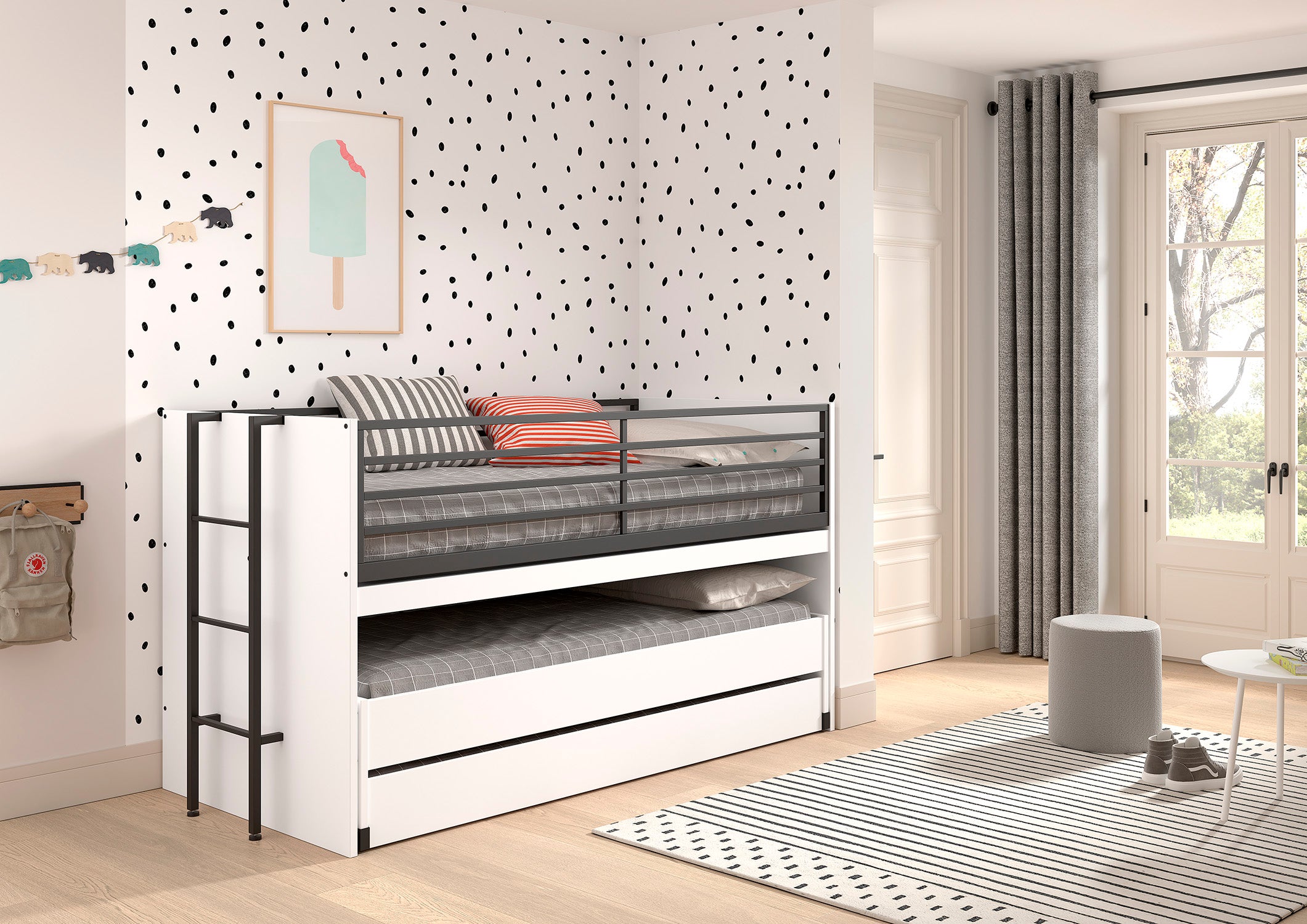 Sam Mid Sleeper (86) 90 X 200 Cm White