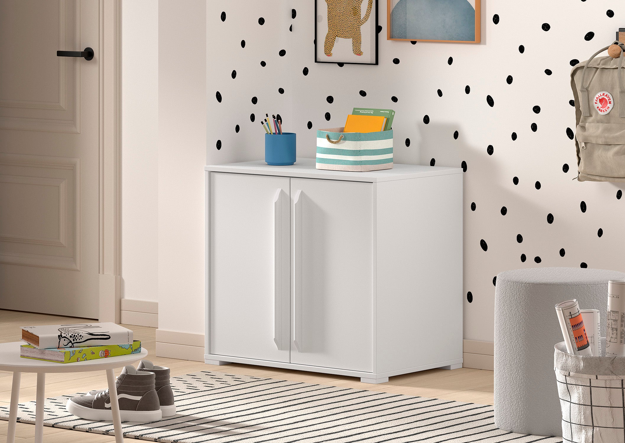 Sam Chest Of 2 Doors For Mid Sleeper White
