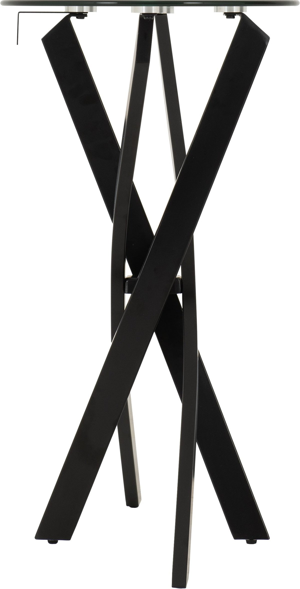 Sheldon Console Table Clear Glass/Black