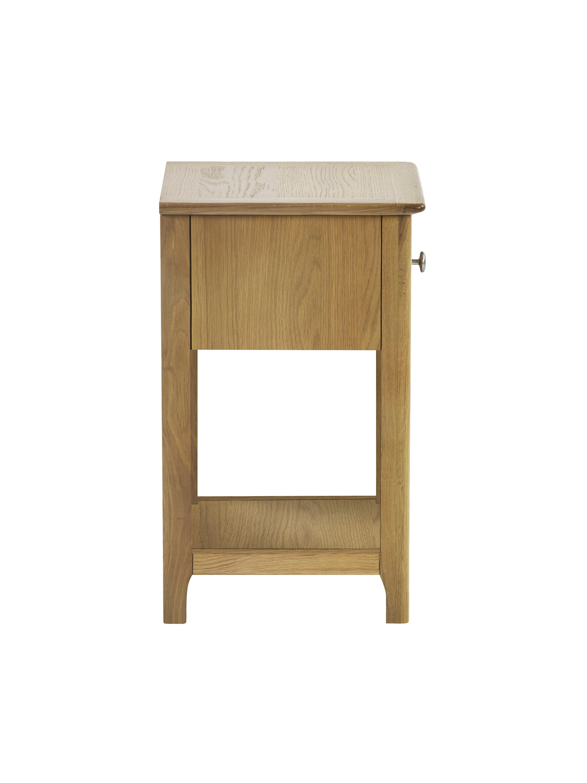 Somerset Oak Compact 1 Drawer Bedside Table with Shelf