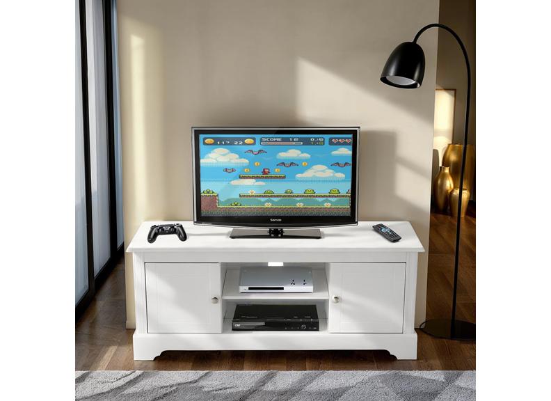 STRATFORD 2 DOOR TV UNIT - WHITE