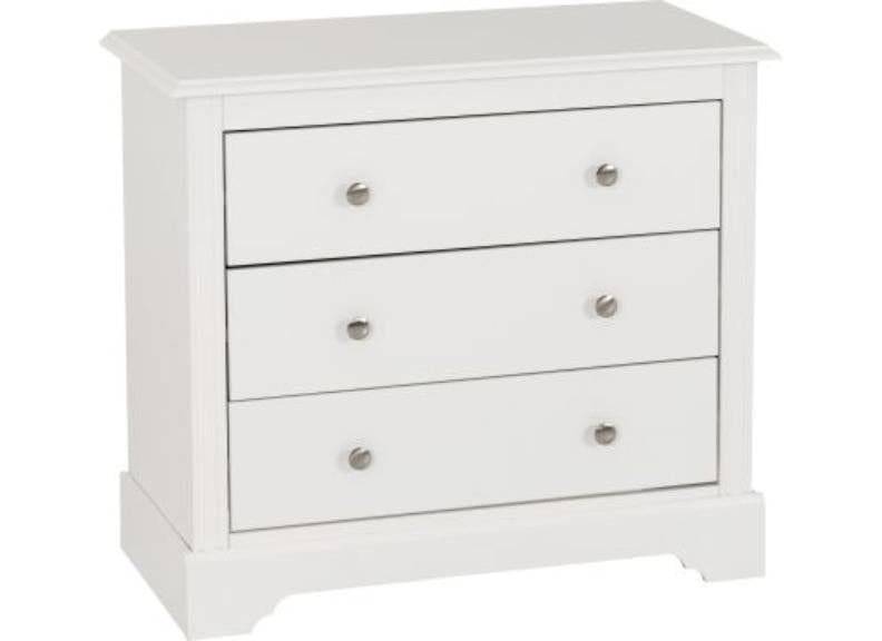STRATFORD 3 DRAWER CHEST - WHITE