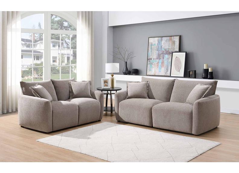 Solace Stone Fabric 2.5 Seat Sofa