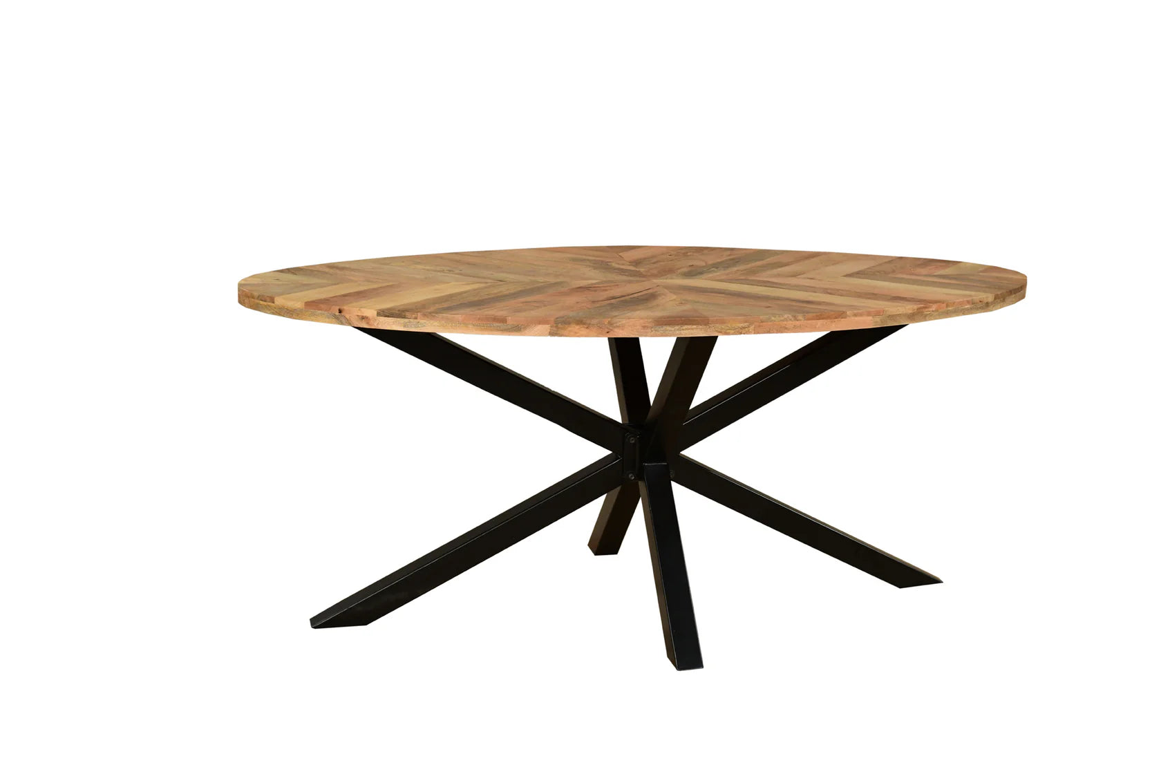 Agra Medium Oval Dining Table – Natural Mango Wood