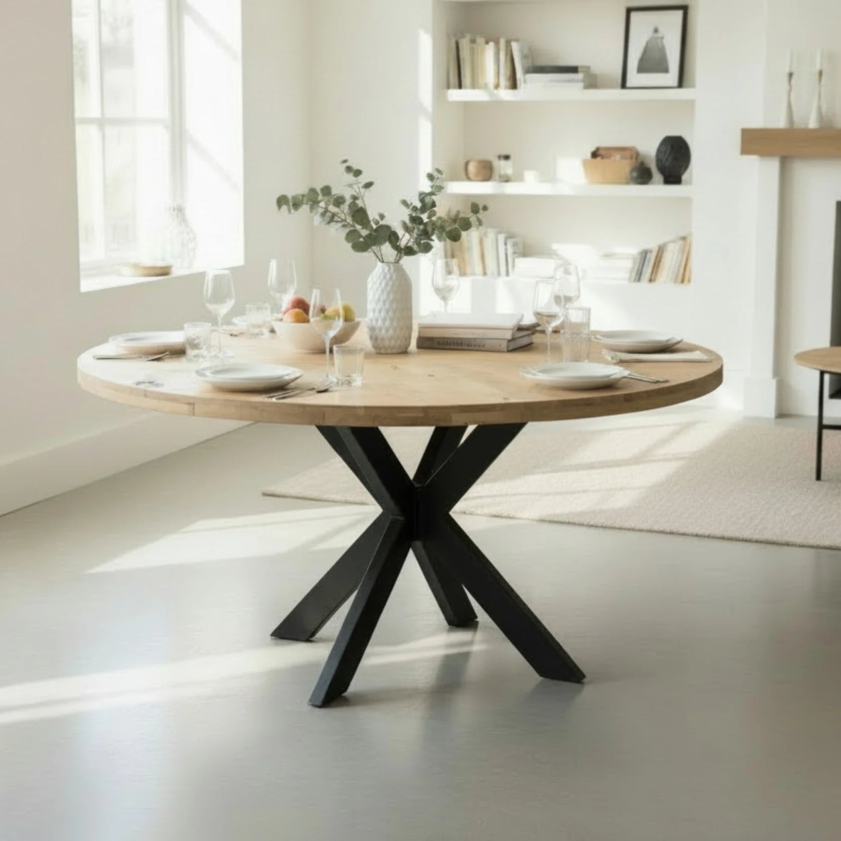 Agra Large Round Dining Table