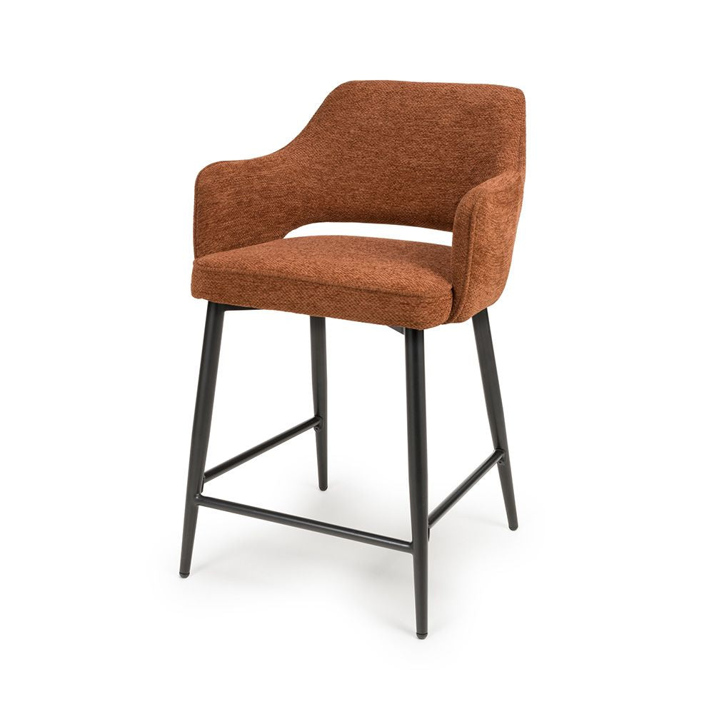 Ted Counter Chair - Set of 2 - Rust - Image 2