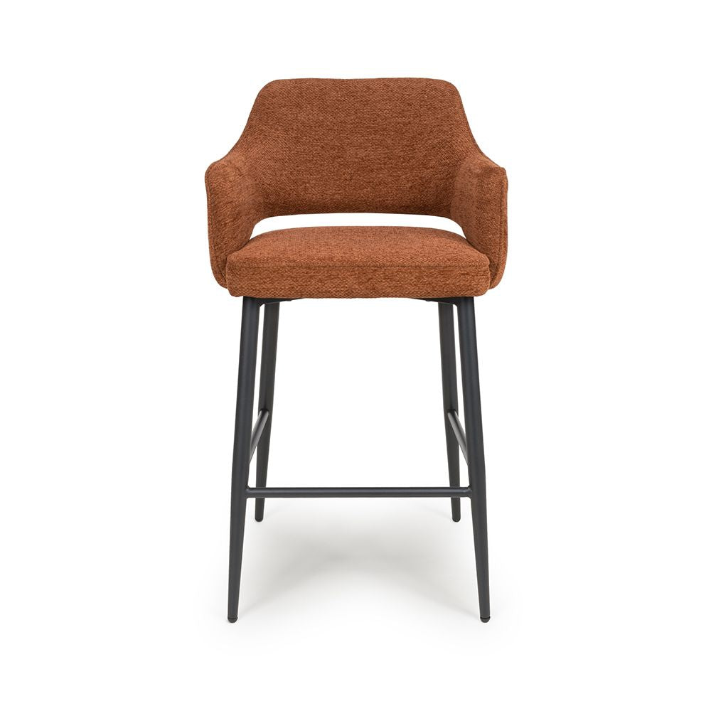 Ted Bar Chair - Set of 2 - Rust - Image 1