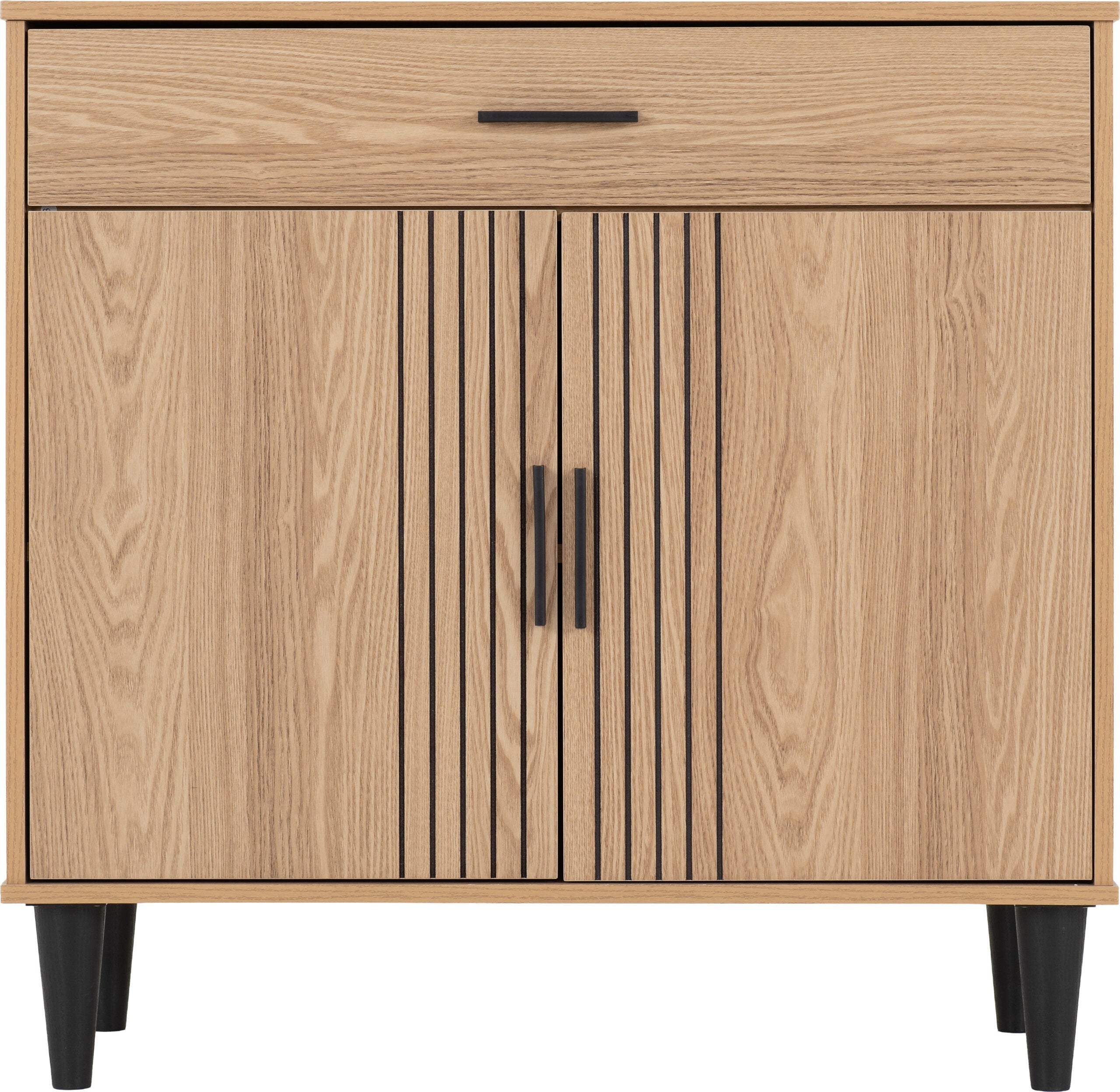 Tessa 2 Door 1 Drawer Sideboard - Natural Oak Effect