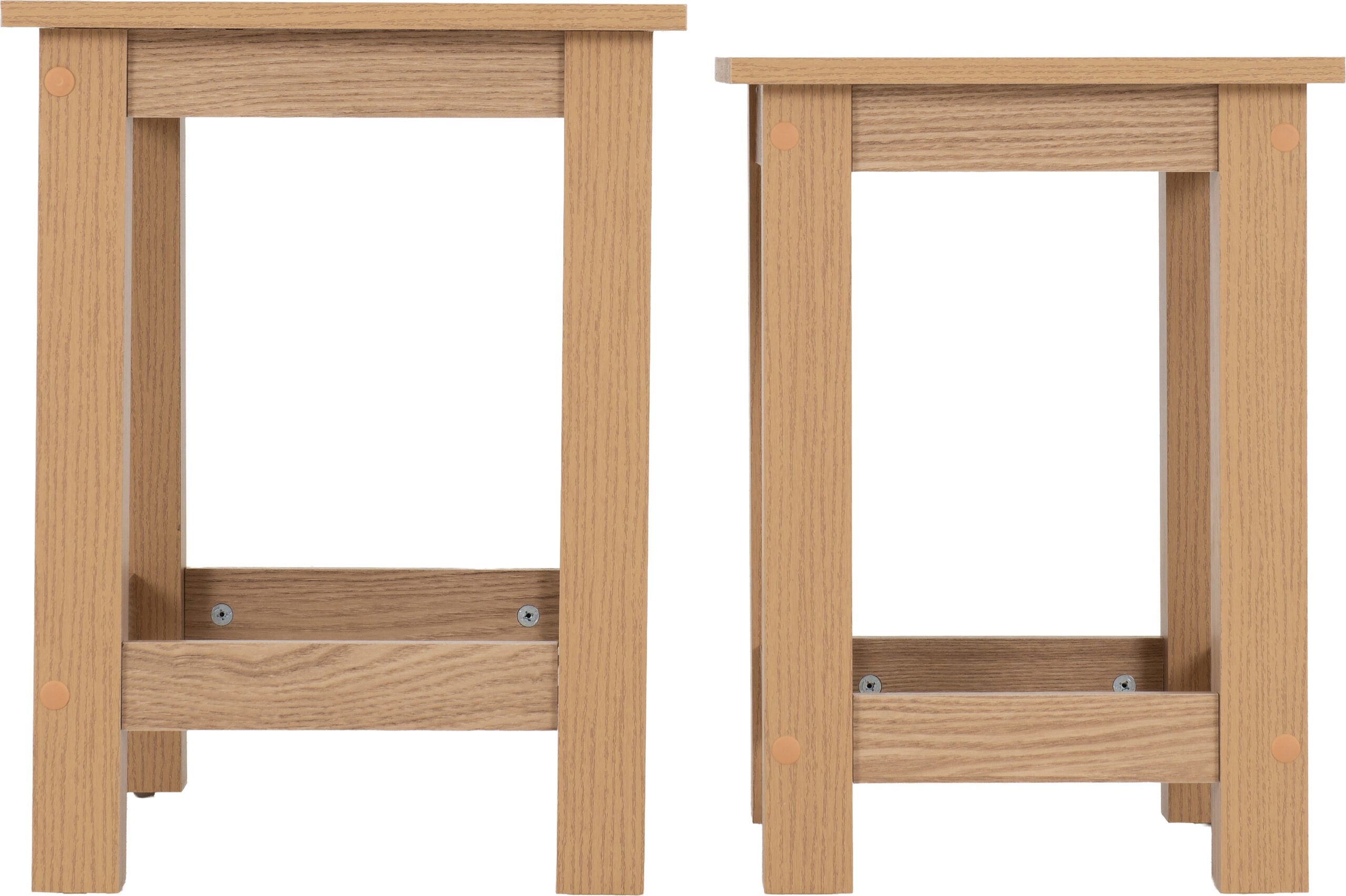 Tessa Nest of 2 Tables - Natural Oak Effect