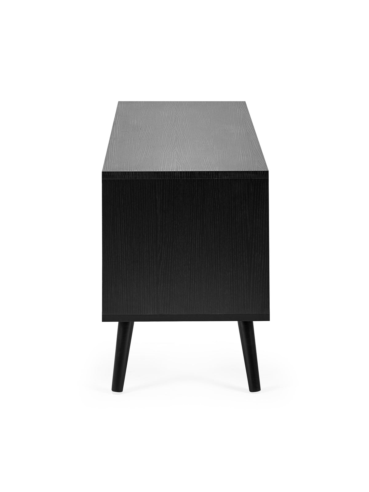 Trent Walnut and Black Large TV Stand Up to 55"