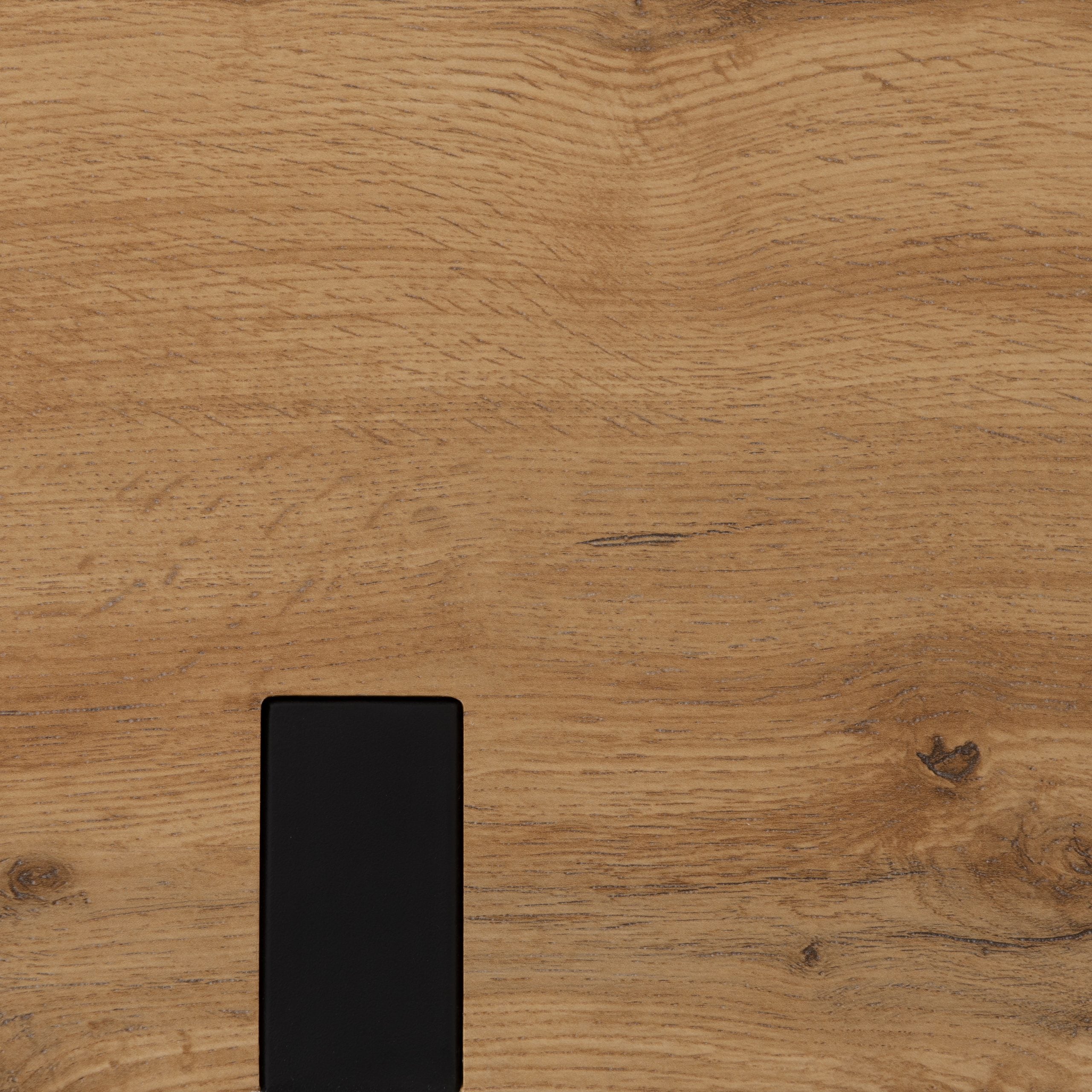 Treviso Dining Table Light Oak Effect/Black