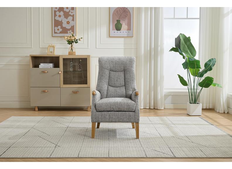 Thistle Stone Fabric Fireside Armchair