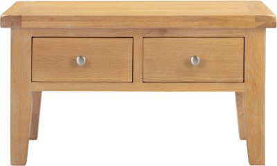WINDSOR 2 DRAWER COFFEE TABLE - NATURAL OAK