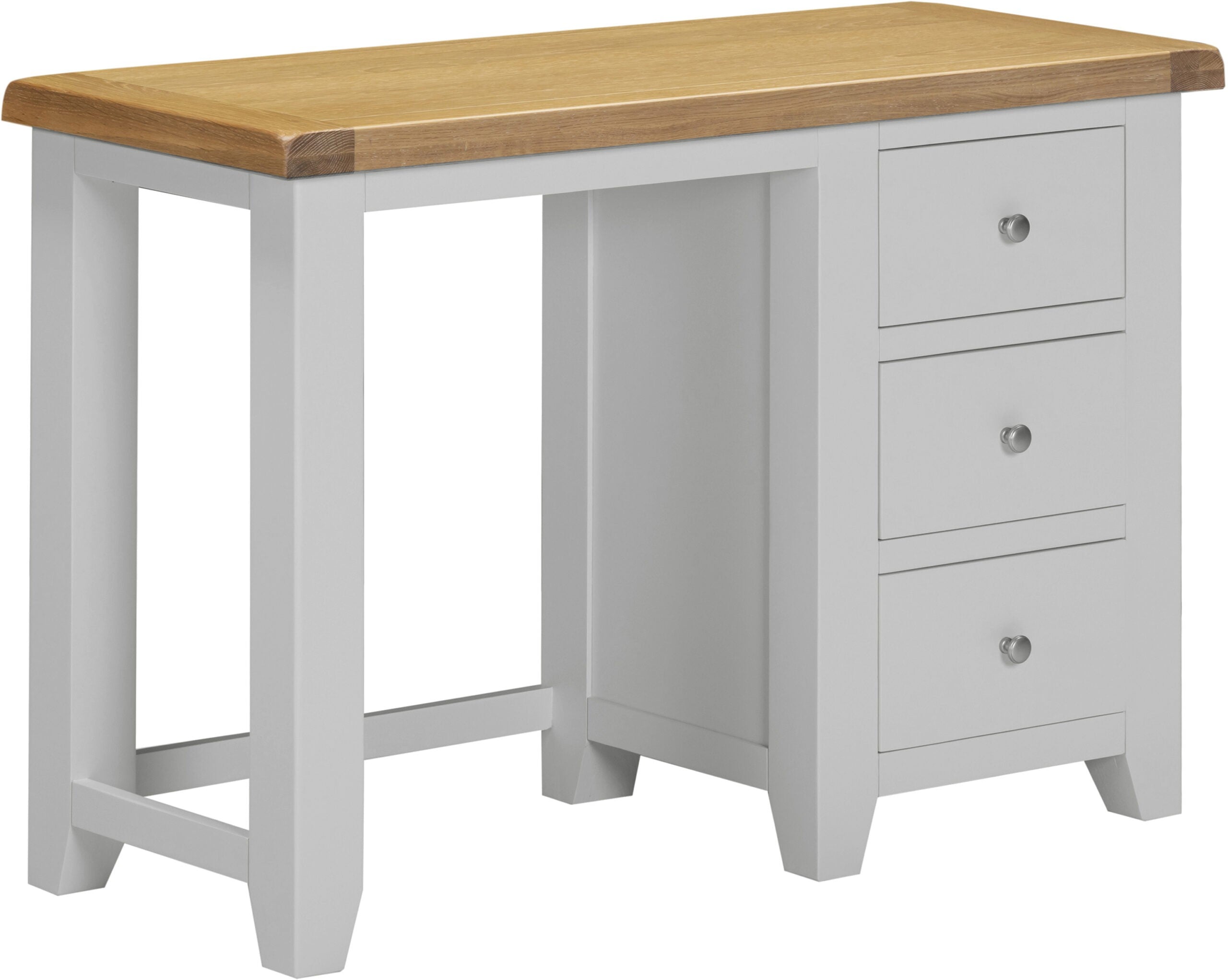 Windsor 3 Drawer Dressing Table Pebble Grey/Oak