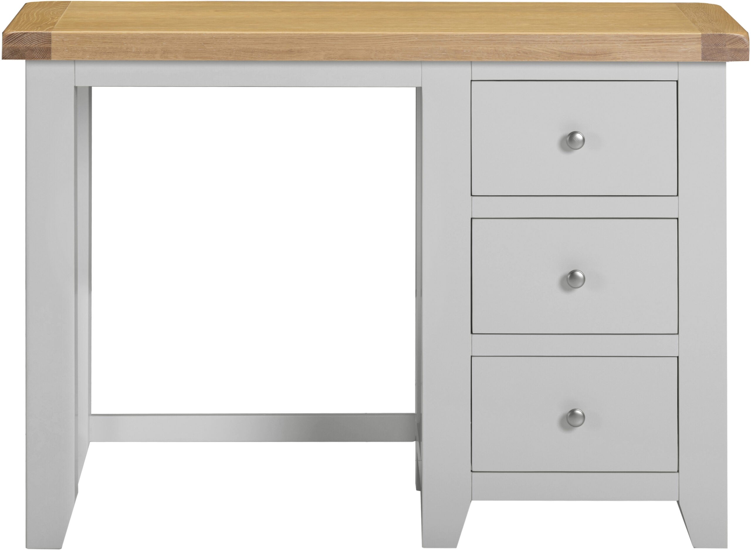 Windsor 3 Drawer Dressing Table Pebble Grey/Oak