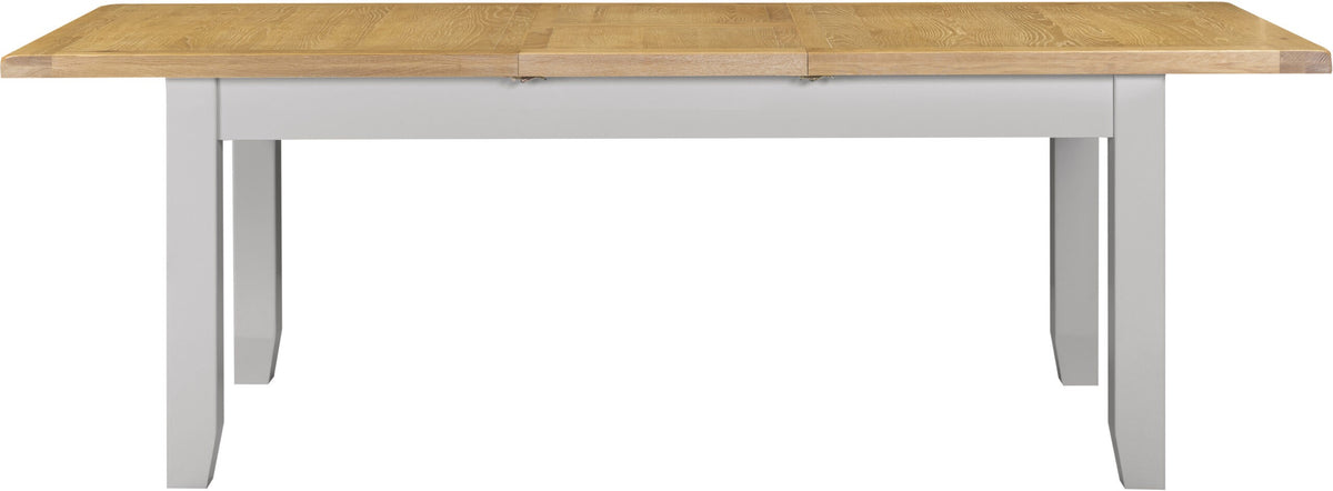 Windsor Large Extending Dining Table Pebble Grey/Oak