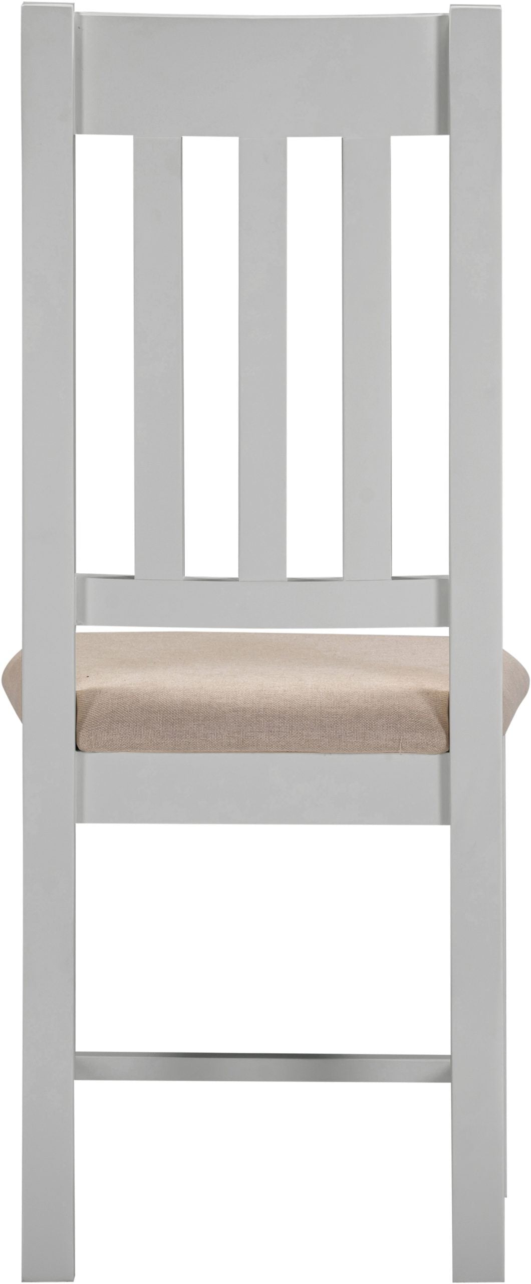 Windsor Slatted Chair (Box of 2) Pebble Grey/Oat Fabric