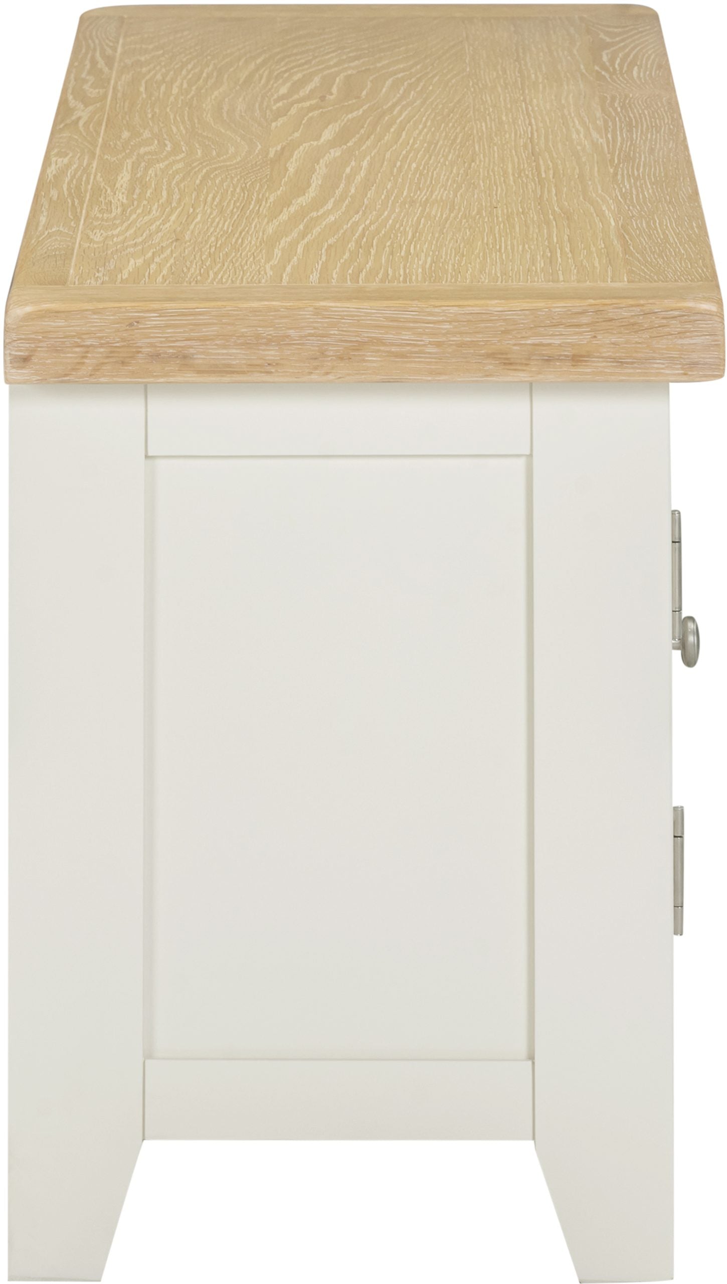 Windsor Straight TV Unit Ivory/Oak