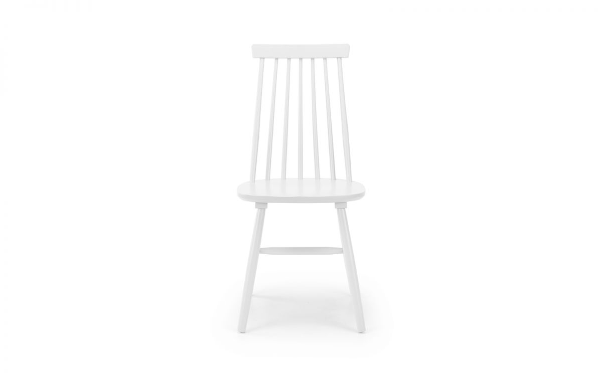 Alassio Spindle Back Dining Chair - White | Classic Elegance for Your Dining Space (Free Nationwide Delivery in 3-5 Weeks)