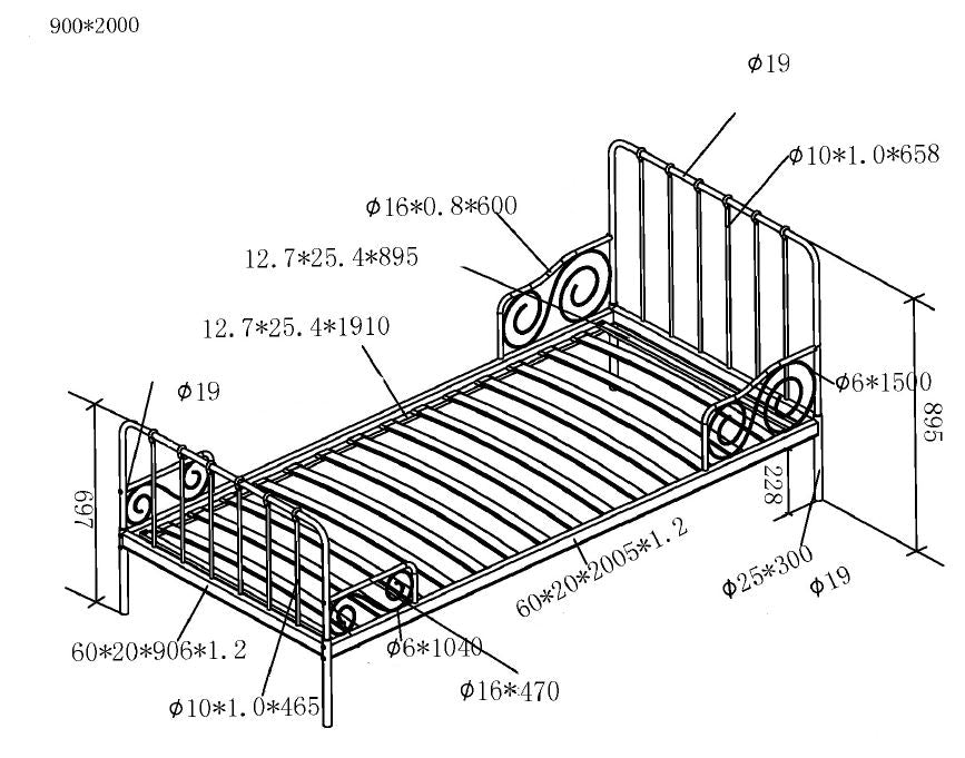 Alice Bed Dimensions