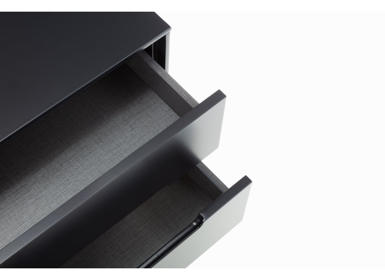 Alicia Grey Two Drawer Bedside