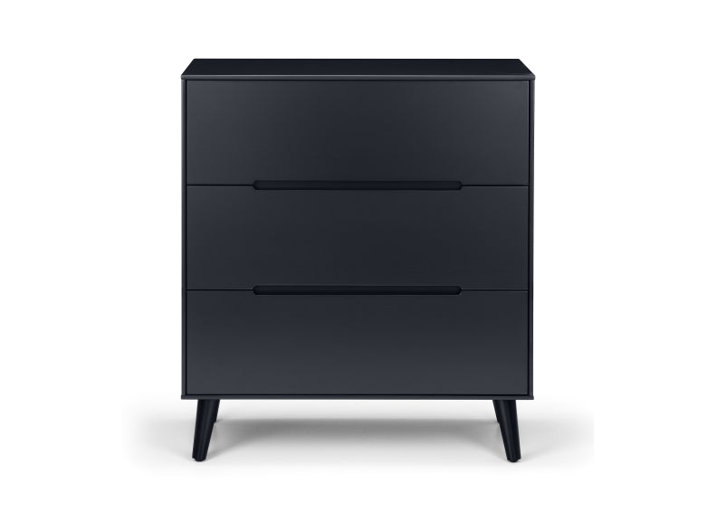Alicia Grey Three Drawer Chest
