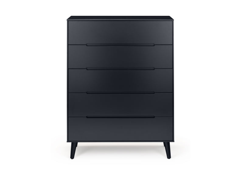 Alicia Grey Five Drawer Chest