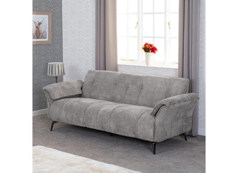 Amalfi Grey 3 Seat Sofa - room