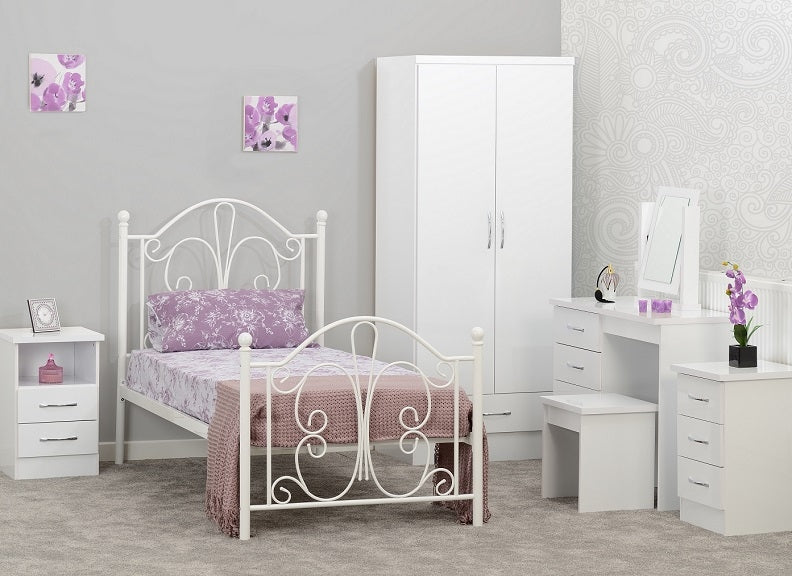 Nevada White Bedroom + Annabel Bed