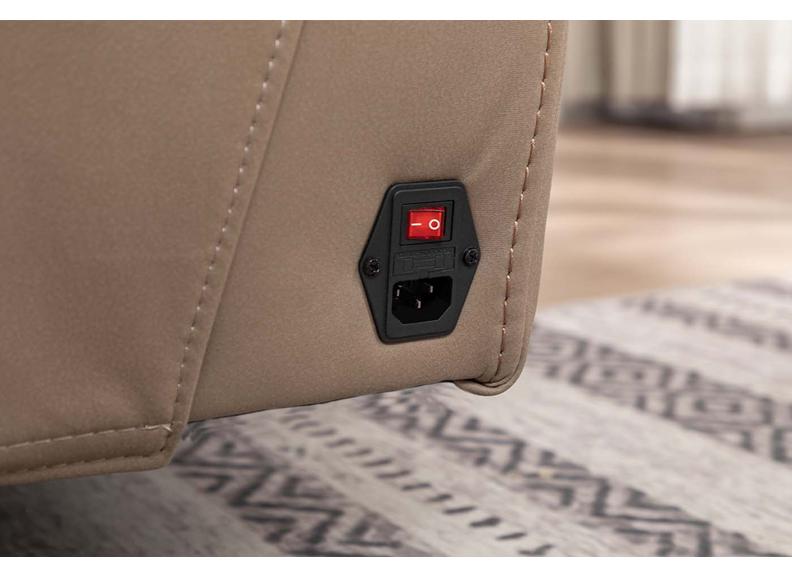 Arlington Cord Fabric Powered Reclining 2PP Sofa | Ultra-Comfort Dual-Texture Design