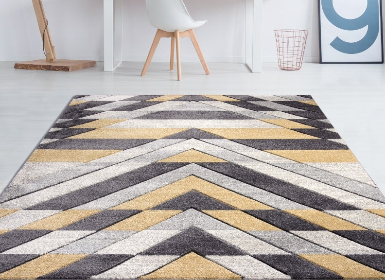 Asher Mustard Rug (Express Delivery 3-5 days)