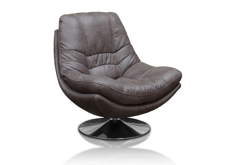 Axis Dark Grey Swivel Armchair