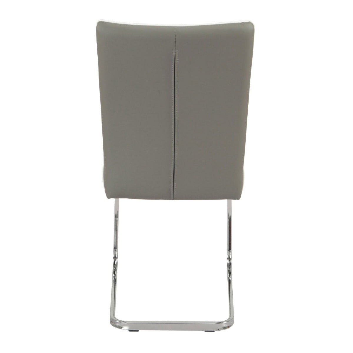 Bamberg Grey Dining Chair - White piping