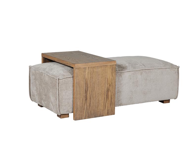 Bodhi Ottoman With Table – Sofa Accessory In Mink or Olive| Free Delivery
