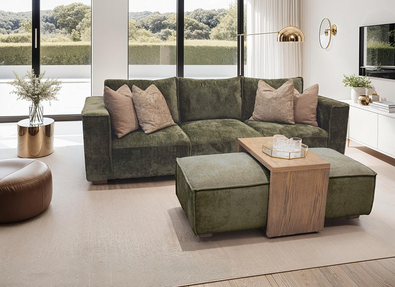 Bodhi Ottoman In Olive