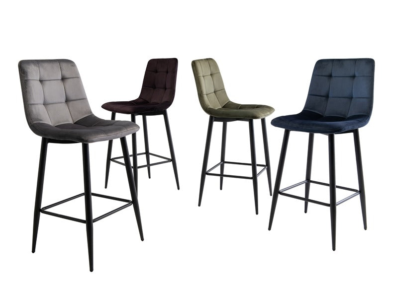 Bella Velvet Bar Stools